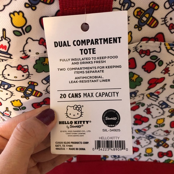 Hello Kitty x Igloo Dual Compartment Tote Cooler Bag - Picture 5 of 5